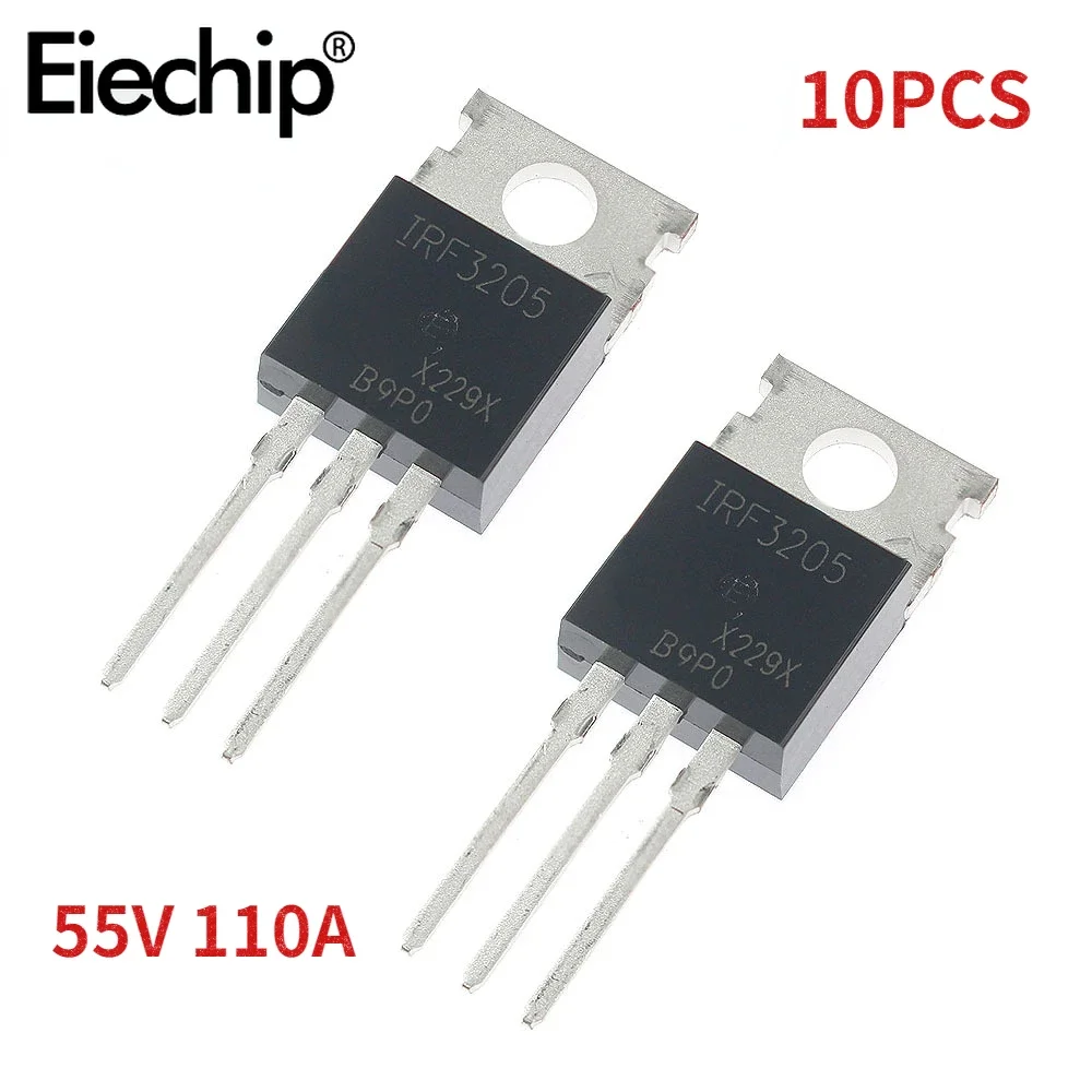 Mosfet Transistor Set - 10 pièces IRF3205 Transistor IRF3205PBF 3205