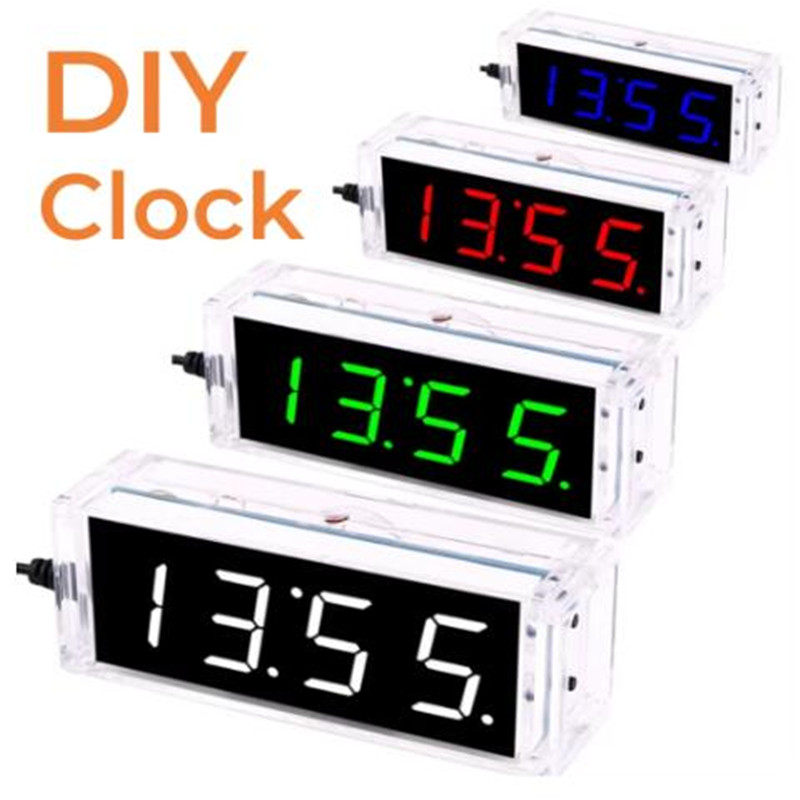 Diy Electronics Learning Kit - Kit d'horloge numérique bricolage, affichage de