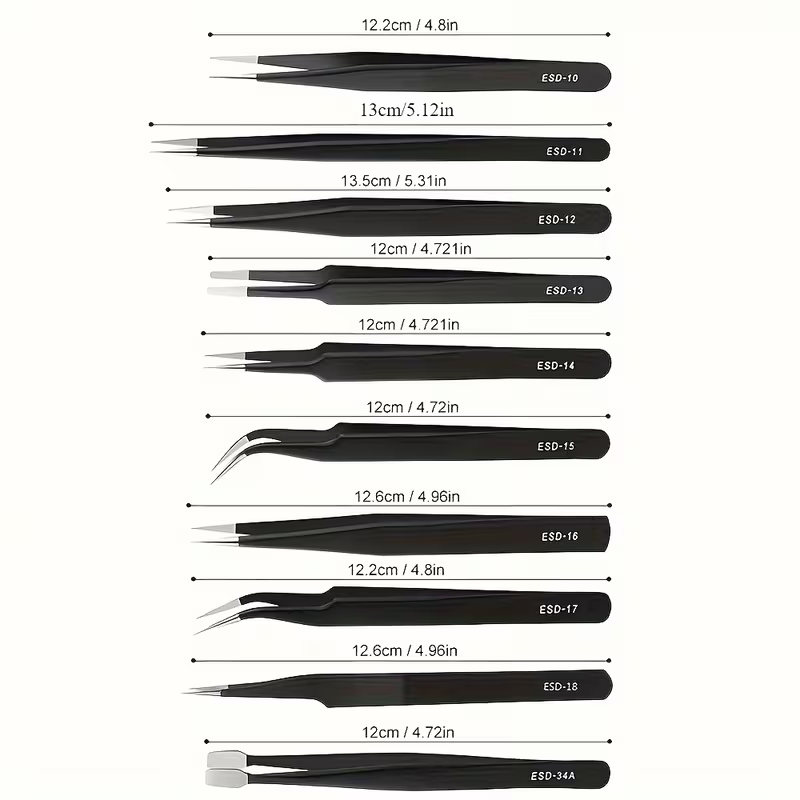 Ensemble de pincettes antistat - Diy Home Electronics avis et prix