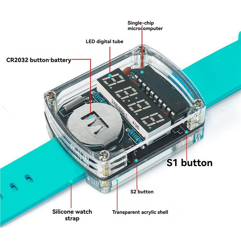 Kit électronique de montre LED - Diy Electronics Learning Kit avis et prix