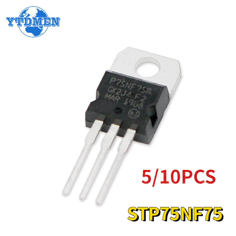 5/10 pièces STP75NF75 Transist - Mosfet Transistor Set avis et prix